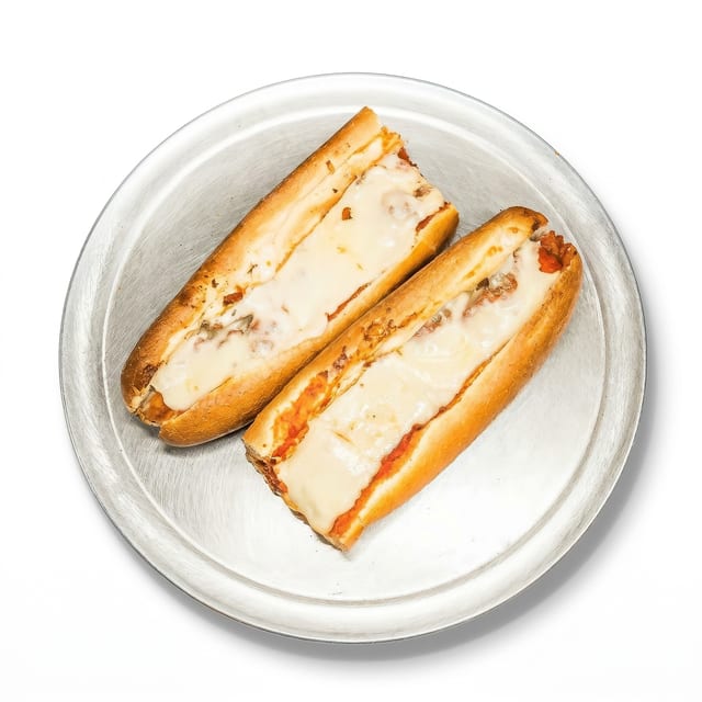 Veal Parmigiana Sandwich.
