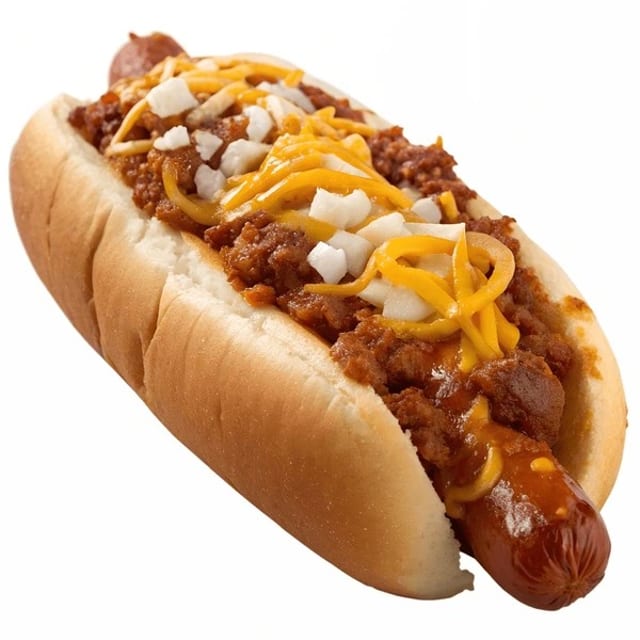 Chili Cheese Dog.