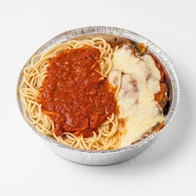 Eggplant Parmigiana Dinner.